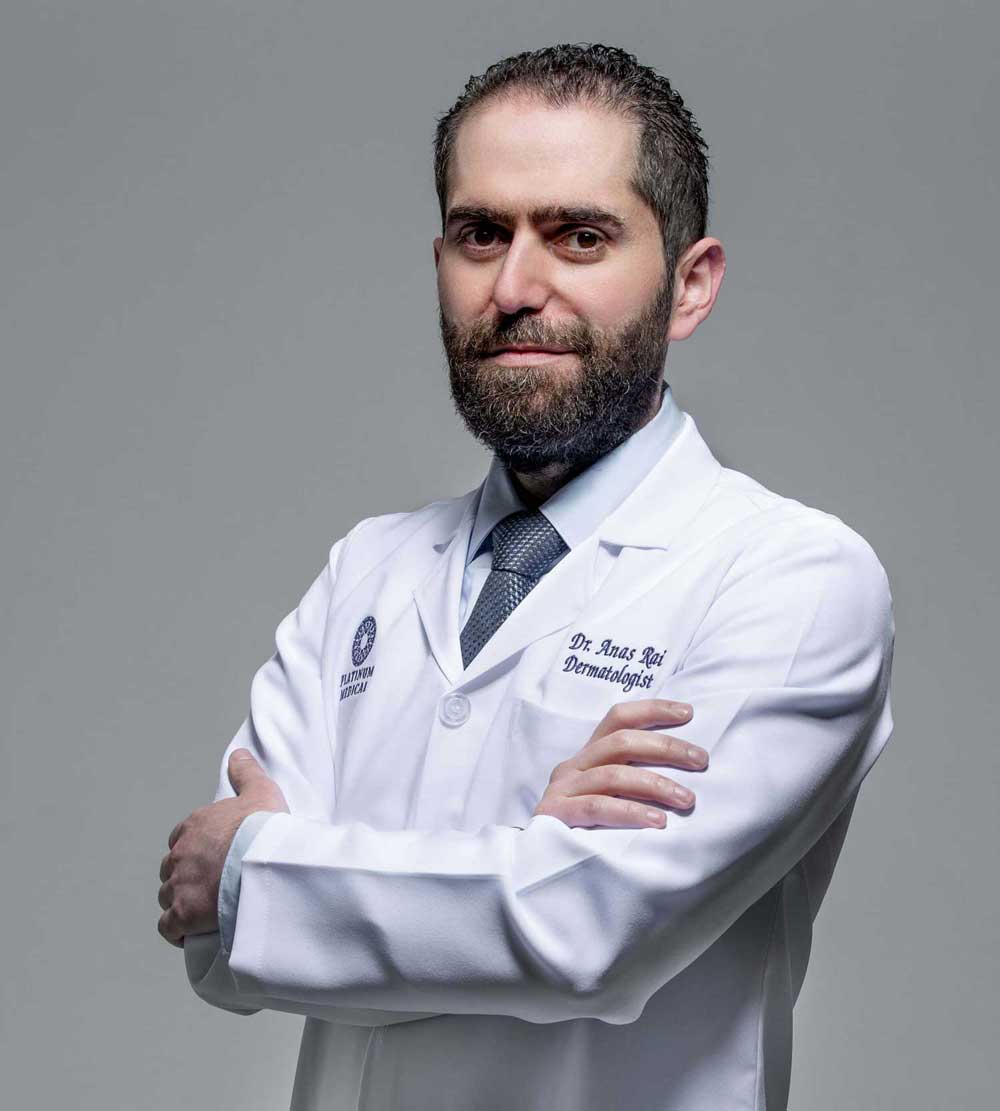 Portrait of Dr. Anas Rai, Specialist Dermatologist at Platinum Medical Center