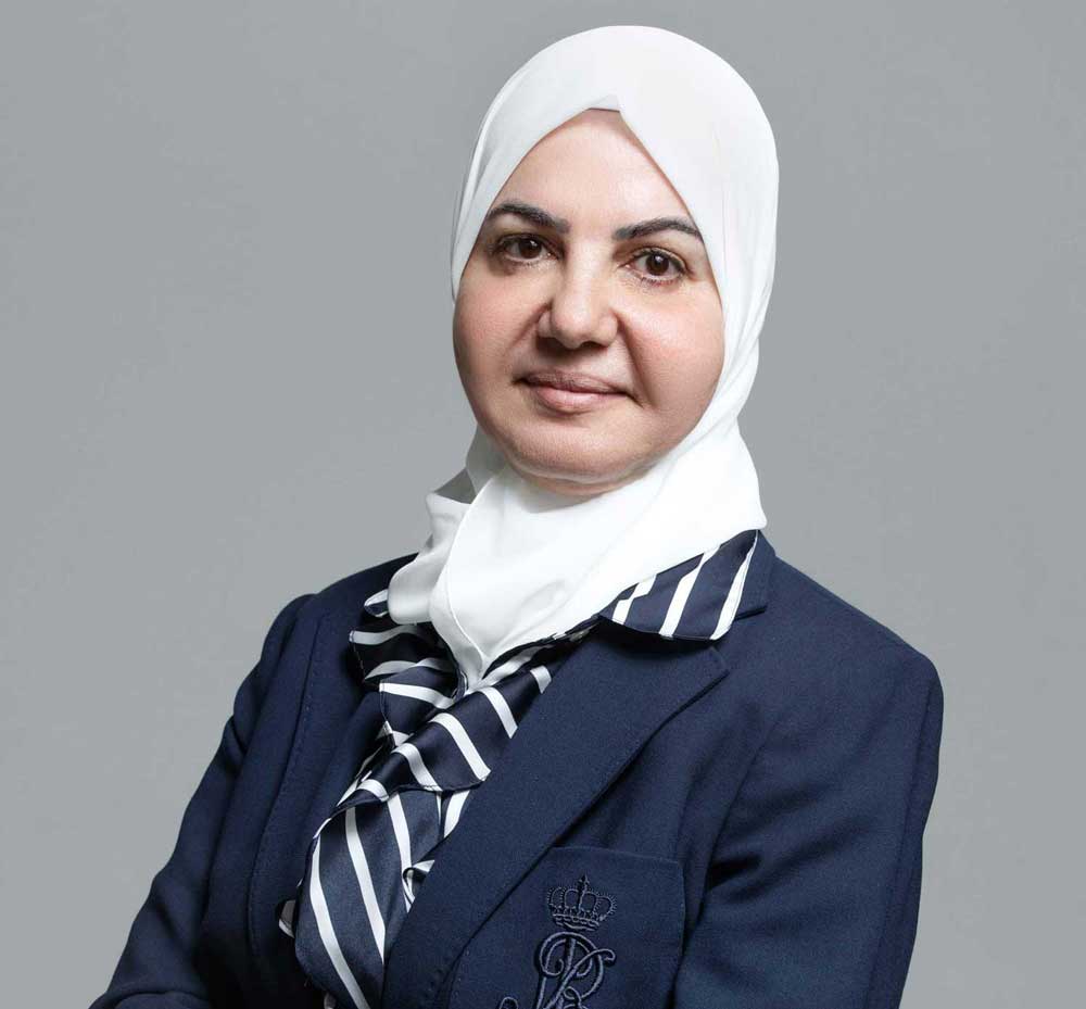 Portrait of Dr. Asma Al Alami, Founder and Managing Director at Platinum Medical Center